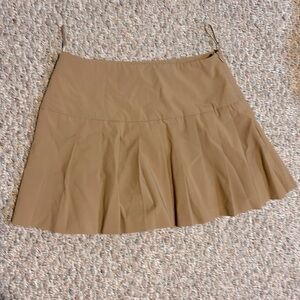 Zara brown pleated skirt